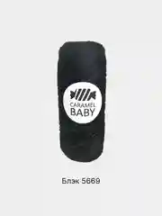 Черный шнур Caramel Baby, полиэфирный, 2 мм, 200 метров для вязания и макраме