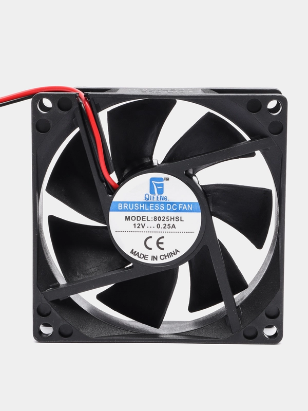 2 шт. Вентилятор 8025 12 вольт 80x80x25 12VDC кулер охлаждения 8 см
