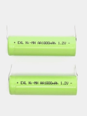 2шт / 4шт Аккумулятор AA Ni-MH никель-металлгидридный 1800mah 1.2V с лепестками для бритвы