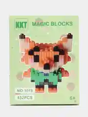Рыжий детский 3D конструктор из мини блоков, пластиковый, развивающий