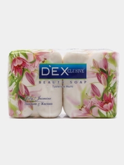 Туалетное мыло DEXCLUSIVE ландыш и жасмин, 4 шт