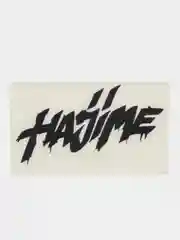 Черный наклейка на телефон, ноутбук, планшет "HAJIME" 5х3,3см