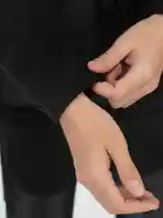 Черный костюм мужской, флисовый