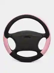 Розовый оплетка чехол на руль из эко-кожы