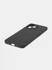 Черный чехол для Xiaomi Redmi 12 силиконовый BROSCORP матовый, тонкий, с бортиком-защитой камер