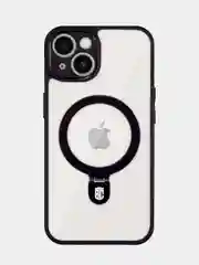 Чехол MagSafe для iPhone 14 пластиковый с силиконом BROSCORP с бортиком защитой камер
