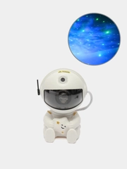 Ночник-проектор звездное небо, светильник космонавт 3D с пультом с таймером, разные режимы