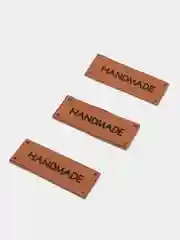 Серый бирка-нашивка HANDMADE