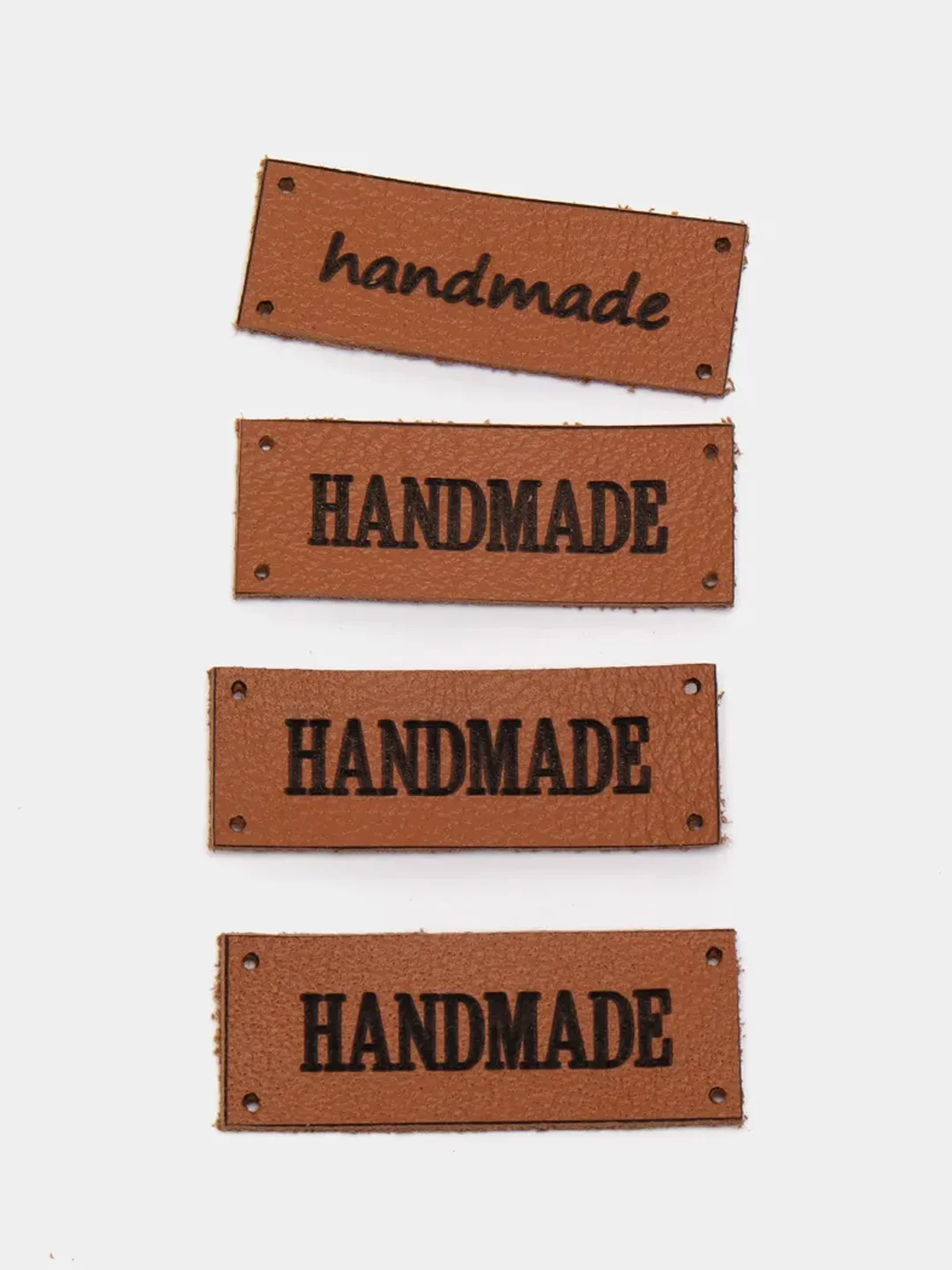 Угольный бирка-нашивка HANDMADE