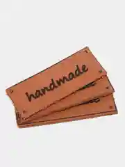 Белый бирка-нашивка HANDMADE
