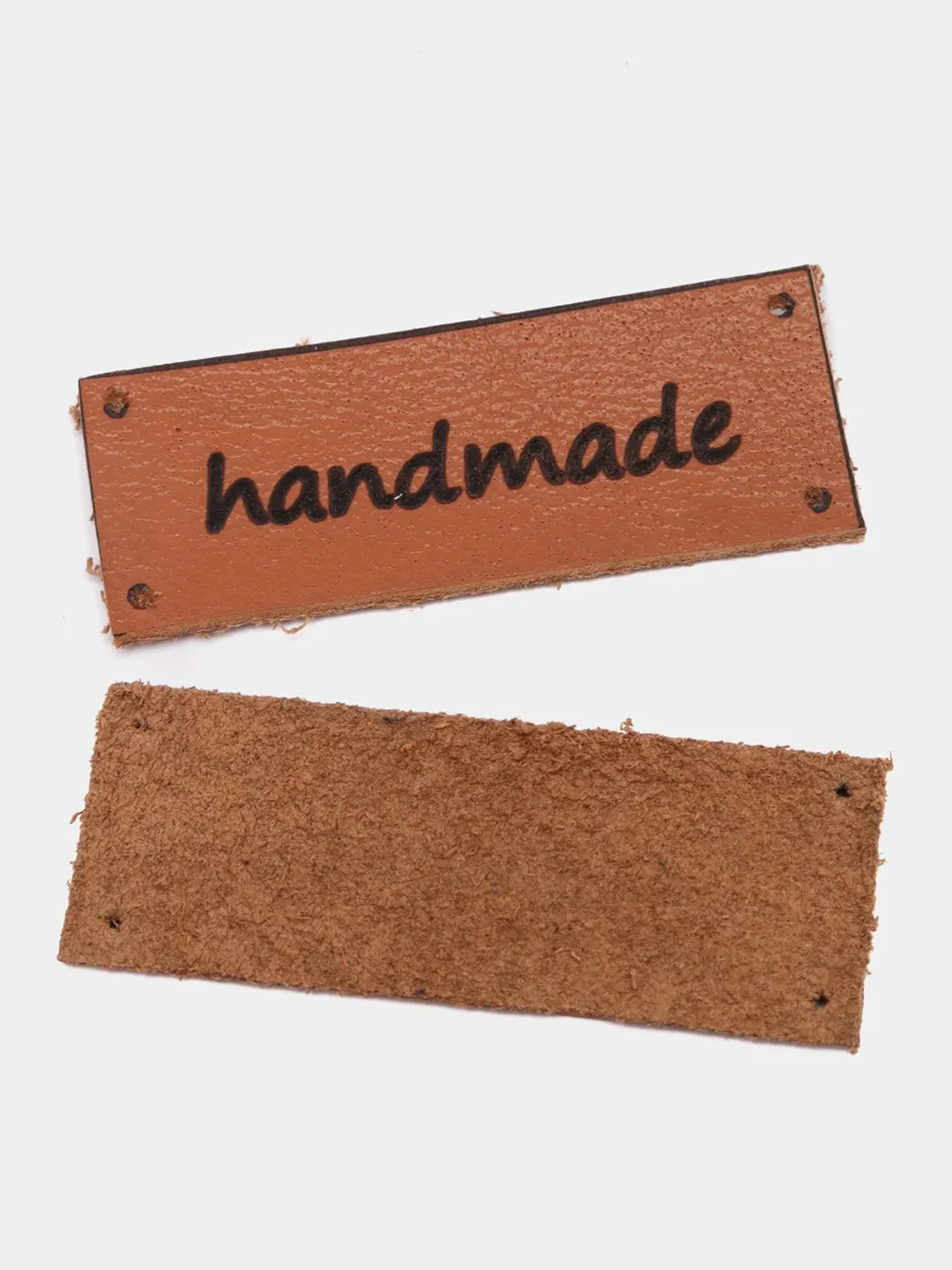 Белый бирка-нашивка HANDMADE