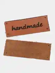 Белый бирка-нашивка HANDMADE