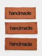 Черный бирка-нашивка HANDMADE