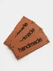 Угольный бирка-нашивка HANDMADE