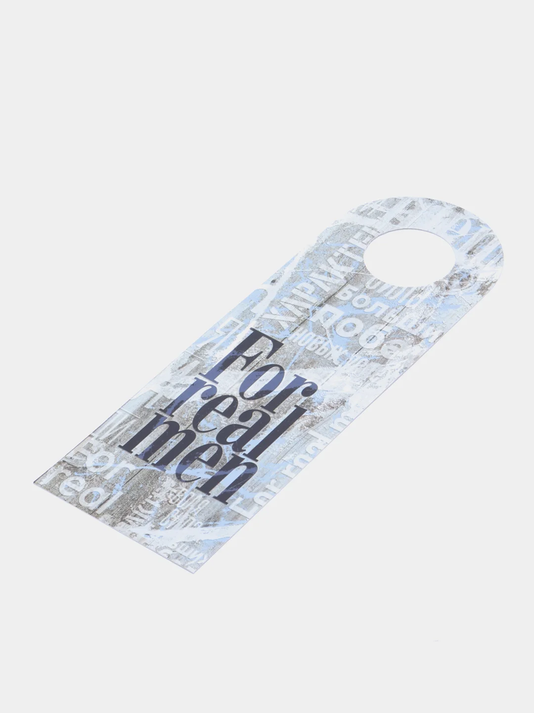 Открытка бирка на бутылку For real men, 17 х 8 см