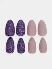 Индиго матовые накладные ногти +клей