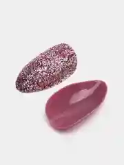 Коралловый матовые накладные ногти +клей