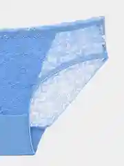 Голубой женские трусы, кружевные