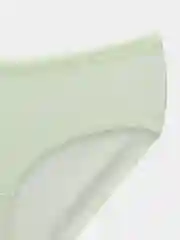 Салатовый трусы женские, хлопок, слипы, рубчик