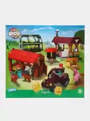 Набор конструкторов для детей Kids Bricks ферма пикник пекарня вертолет парк развлечений
