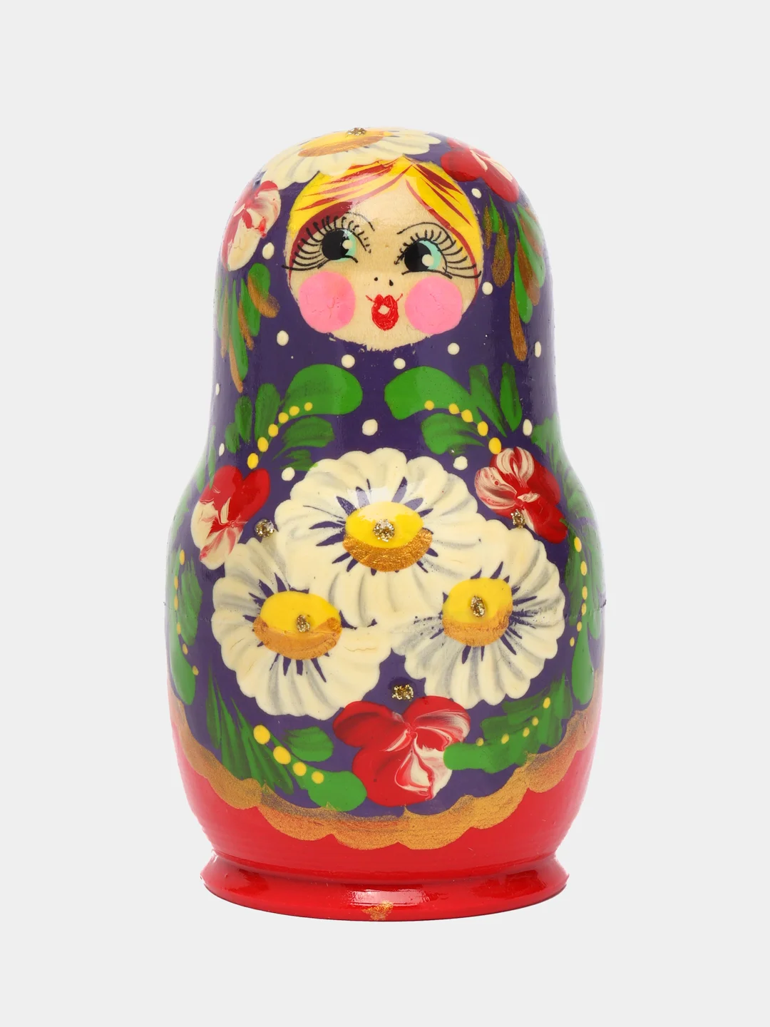 Индиго матрешка 5 в 1 из дерева.В яркой раскраске