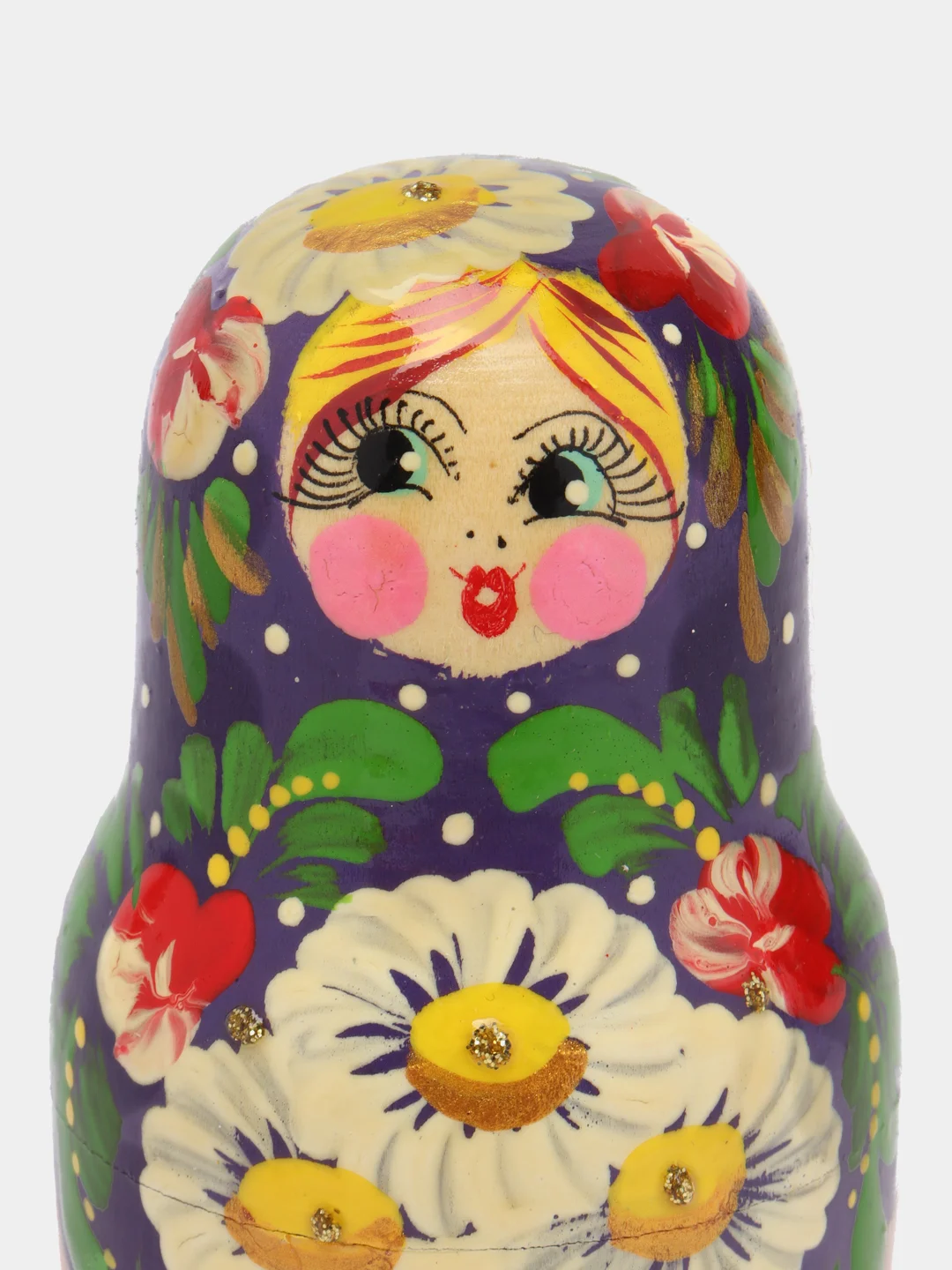 Индиго матрешка 5 в 1 из дерева.В яркой раскраске