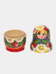 Индиго матрешка 5 в 1 из дерева.В яркой раскраске