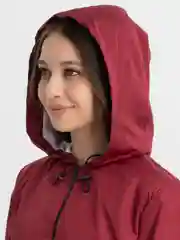 Бордовый костюм с укороченной курткой one size