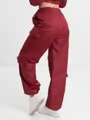 Бордовый костюм с укороченной курткой one size