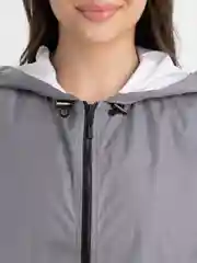 Серый костюм с укороченной курткой one size
