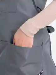 Серый фартук двухсторонний рабочий