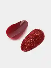 Алый матовые накладные ногти +клей