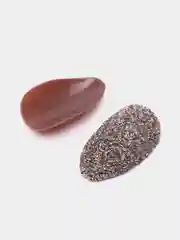 Багровый матовые накладные ногти +клей