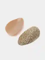 Бежевый матовые накладные ногти +клей