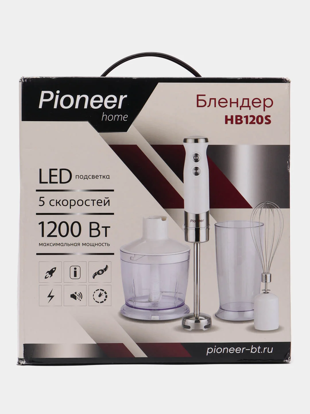 Погружной блендер 4 в 1 Pioneer HB120S