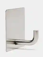 Серебряный крючок самоклеящийся настенный металлический SimpleShop, 1 шт