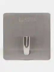 Серебряный крючок самоклеящийся настенный металлический SimpleShop, 1 шт