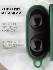 Белый чехол для беспроводных наушников Xiaomi Redmi Buds 3 Lite силиконовый КАРТОФАН матовый