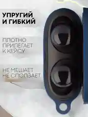 Белый чехол для беспроводных наушников Xiaomi Redmi Buds 3 Lite силиконовый КАРТОФАН матовый