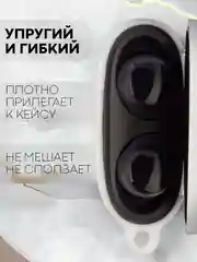 Белый чехол для беспроводных наушников Xiaomi Redmi Buds 3 Lite силиконовый КАРТОФАН матовый
