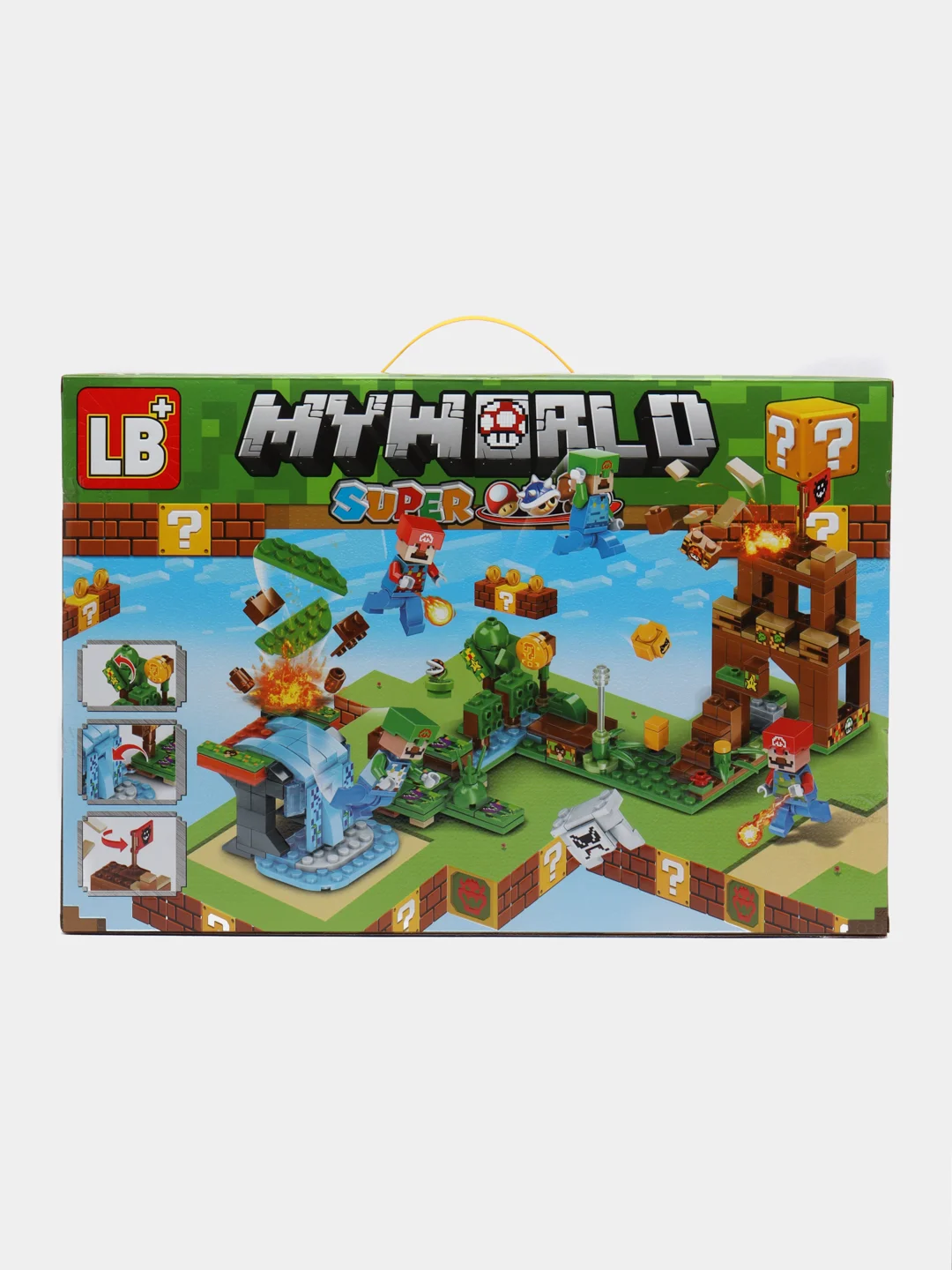 Лесной зеленый конструктор Minecraft(Майнкрафт) My World(Мой мир) совместим с Лего (Lego) 340-550 деталей