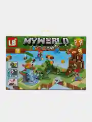 Лесной зеленый конструктор Minecraft(Майнкрафт) My World(Мой мир) совместим с Лего (Lego) 340-550 деталей