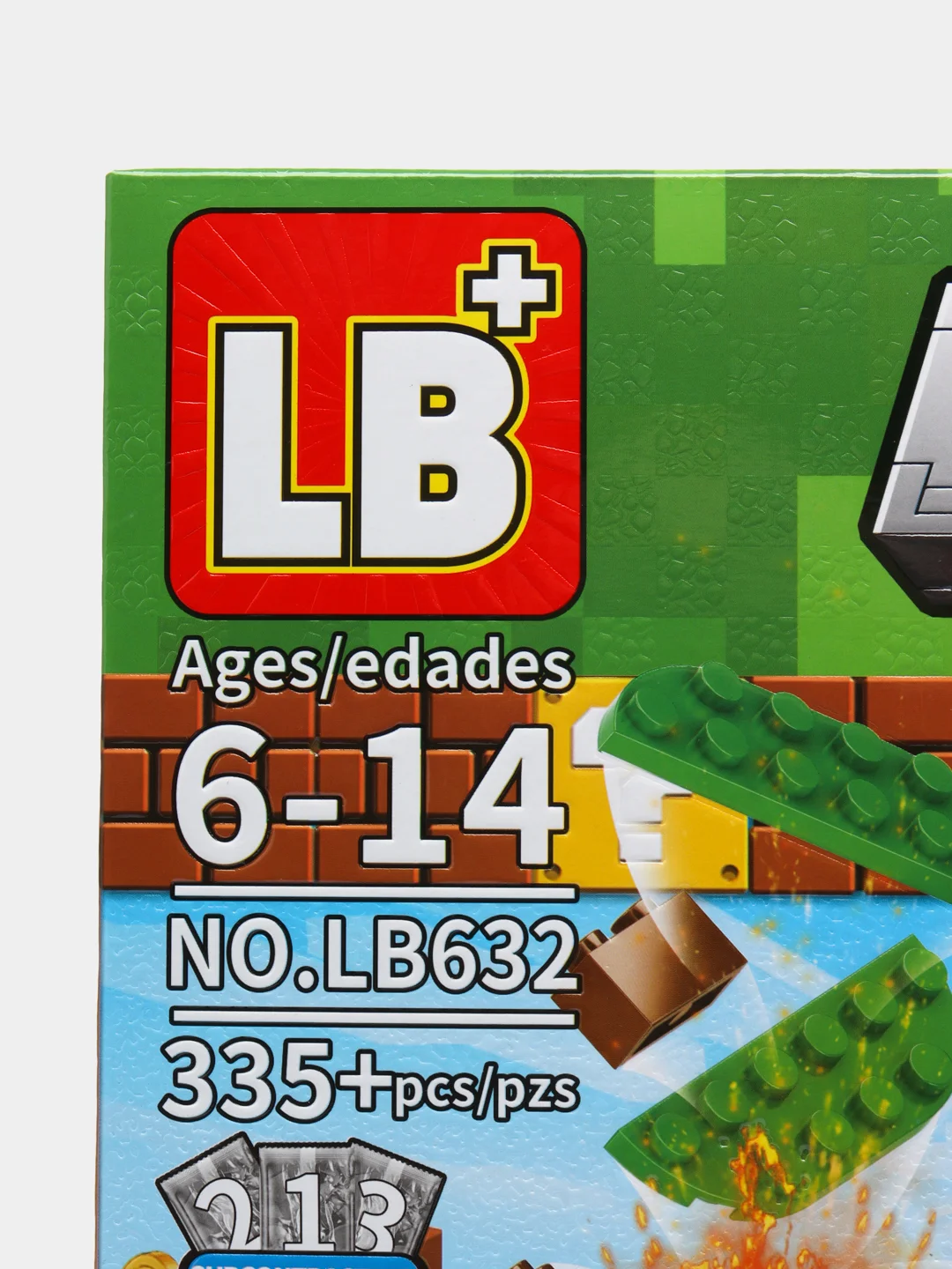 Лесной зеленый конструктор Minecraft(Майнкрафт) My World(Мой мир) совместим с Лего (Lego) 340-550 деталей