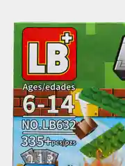 Лесной зеленый конструктор Minecraft(Майнкрафт) My World(Мой мир) совместим с Лего (Lego) 340-550 деталей