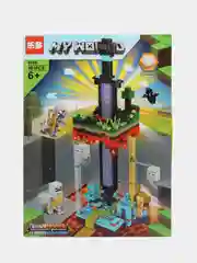 Пурпурный конструктор Minecraft(Майнкрафт) My World(Мой мир) совместим с Лего (Lego) 340-550 деталей