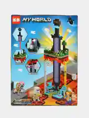 Пурпурный конструктор Minecraft(Майнкрафт) My World(Мой мир) совместим с Лего (Lego) 340-550 деталей