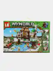 Светло-коричневый конструктор Minecraft(Майнкрафт) My World(Мой мир) совместим с Лего (Lego) 340-550 деталей