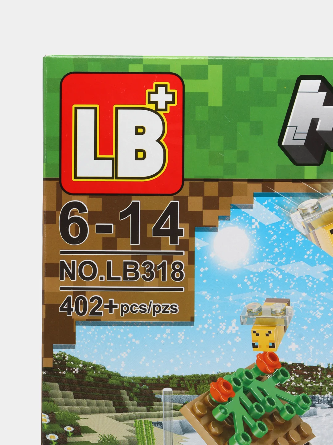 Светло-коричневый конструктор Minecraft(Майнкрафт) My World(Мой мир) совместим с Лего (Lego) 340-550 деталей