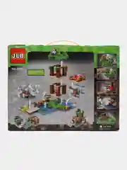 Тёмно-зелёный конструктор Minecraft(Майнкрафт) My World(Мой мир) совместим с Лего (Lego) 340-550 деталей