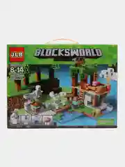 Тёмно-зелёный конструктор Minecraft(Майнкрафт) My World(Мой мир) совместим с Лего (Lego) 340-550 деталей